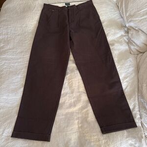 J. Crew relaxed fit pleated pant Men’s